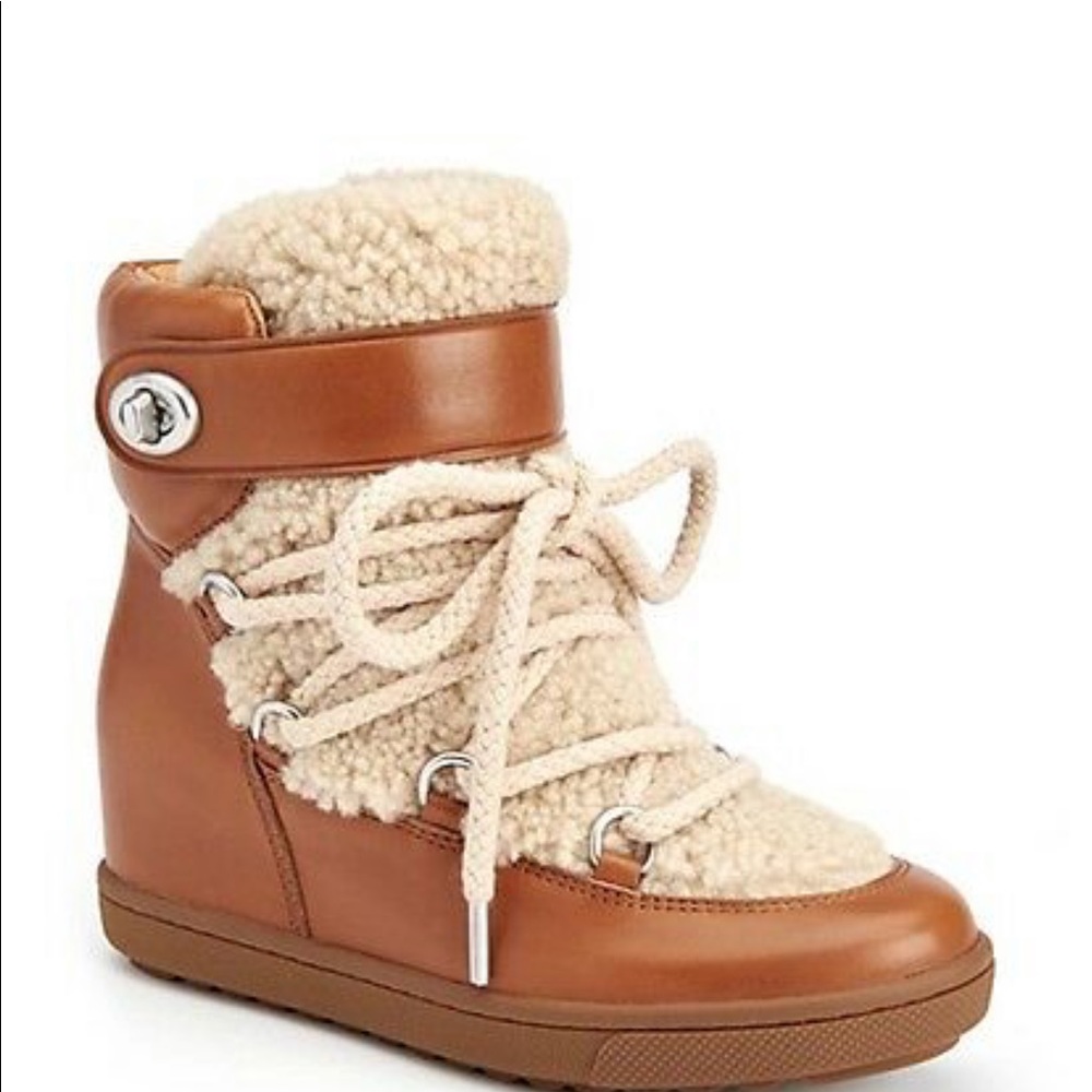 Coach Monroe Shearling Boot 5.5